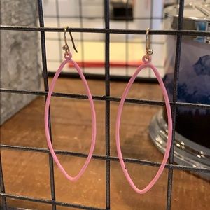 💗Pink oval earrings